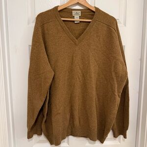 Like New Vintage L.L. Bean Wool V-Neck Sweater